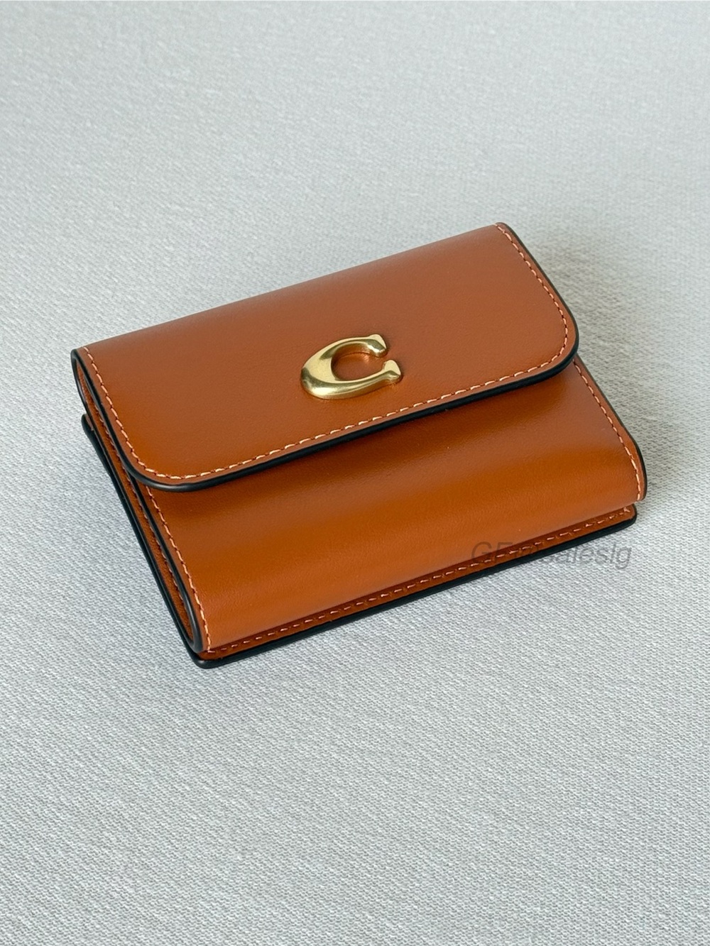 NWT Coach Essential Card Holder Wallet Toffee CZ111